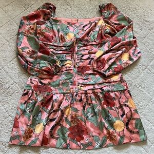 NWOT Anthropologie Finders Keepers Snake Print Mini Dress Women’s‎ Size L